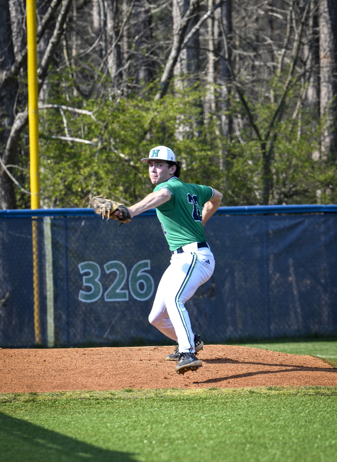 Pitching at Harrison High School